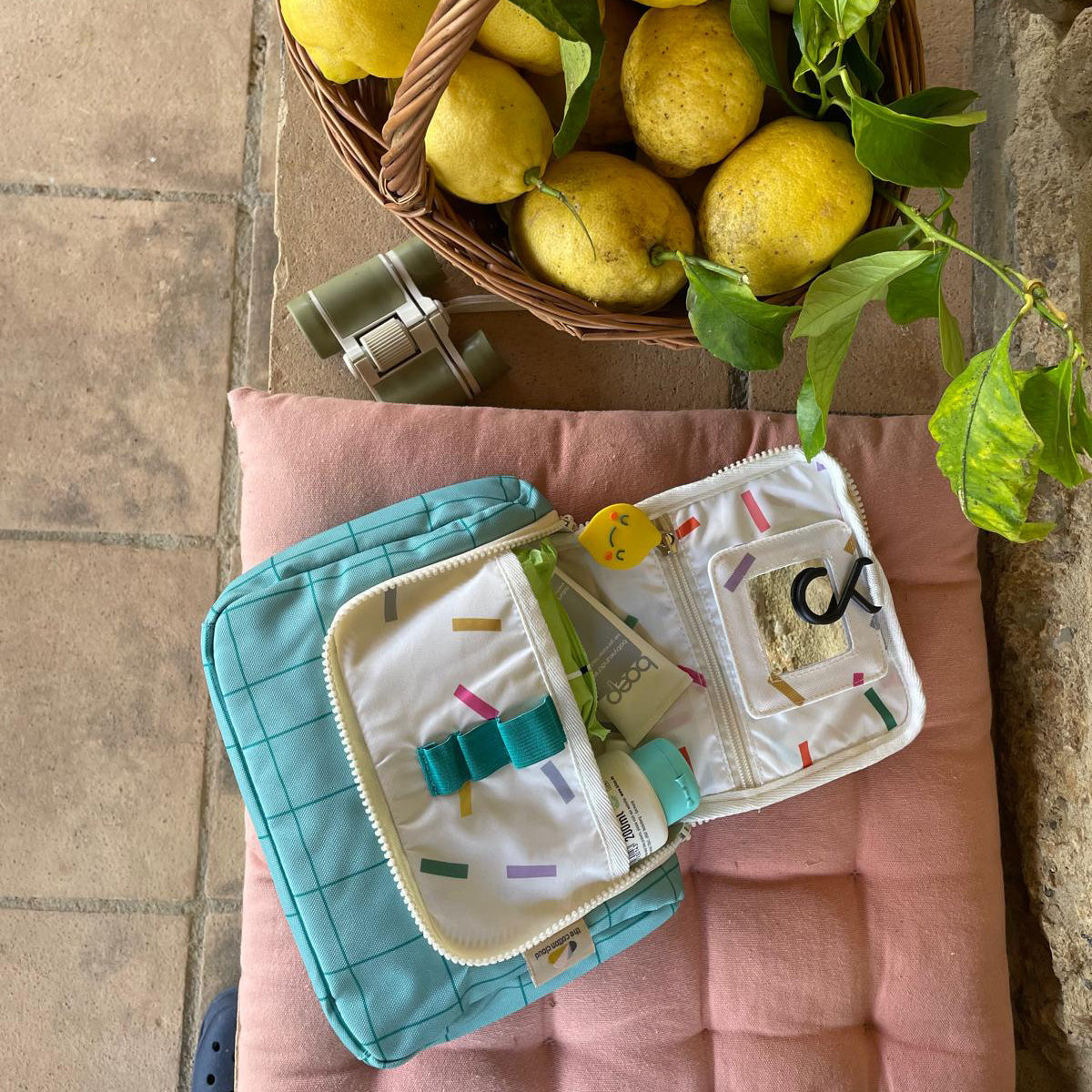 The Cotton Cloud Toiletry Bag, Pedro Pear