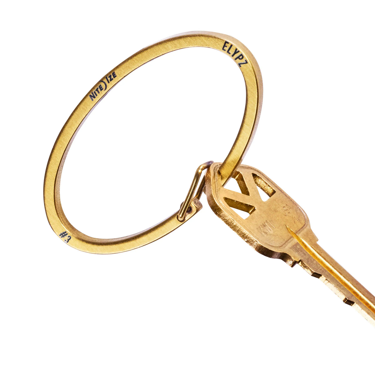 Nite Ize Elypz™ Key Carabiner, Brass