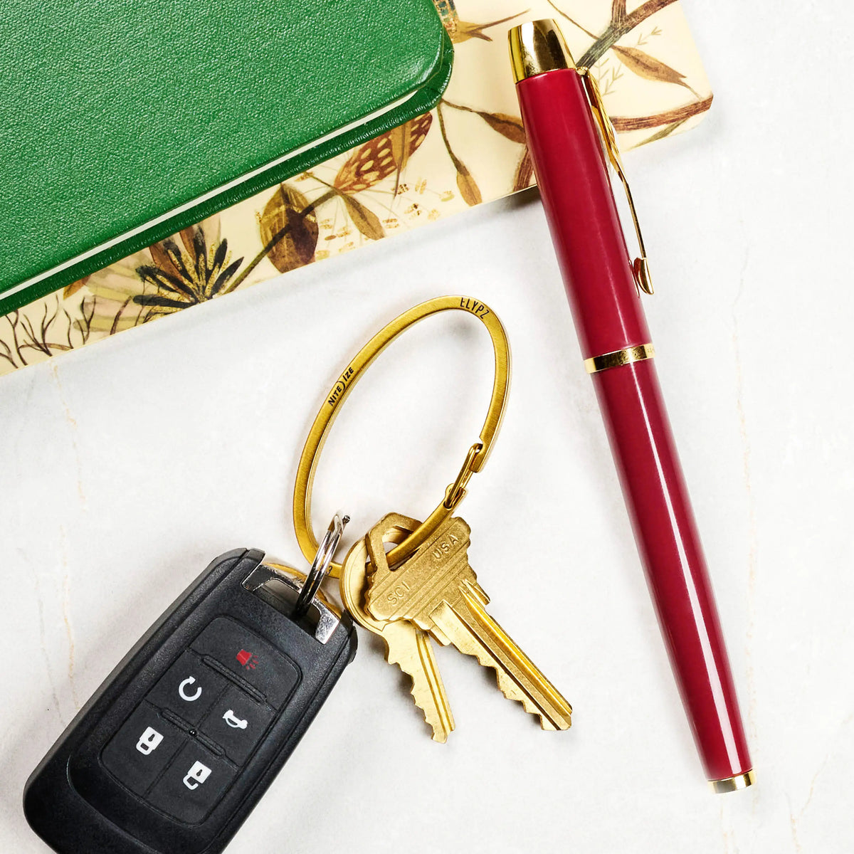 Nite Ize Elypz™ Key Carabiner, Brass