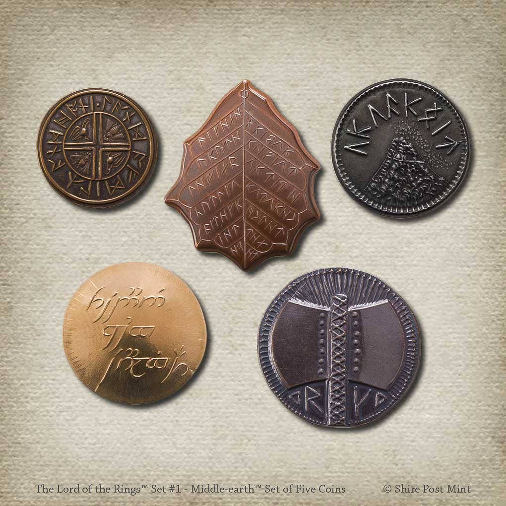 Shire Post Mint The Lord of the Rings™ Set #1 - Middle-earth Set of Five Coin