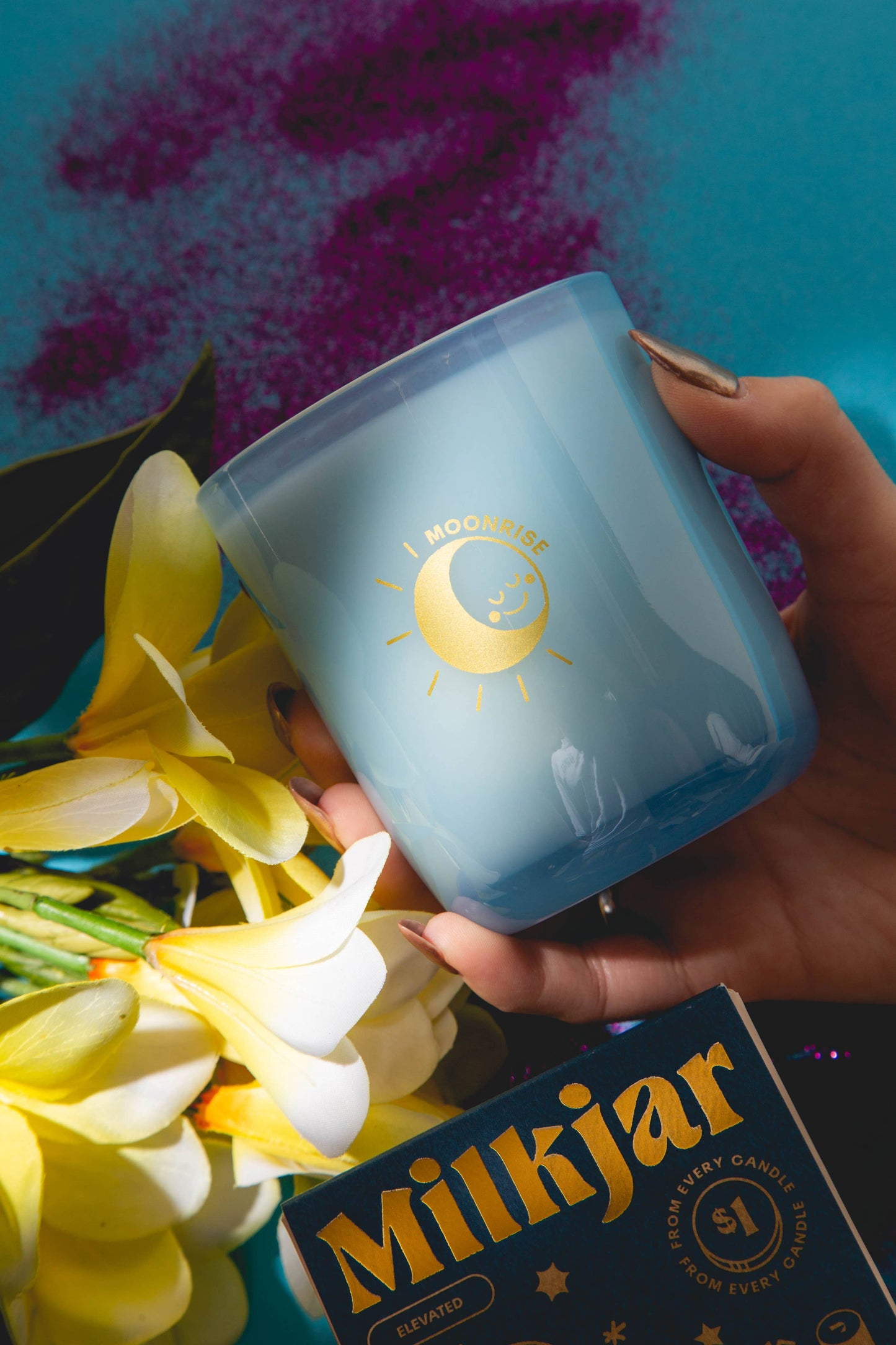 Milk Jar Candle Co. Moonrise - Neroli & Plum Coconut Soy, 8oz