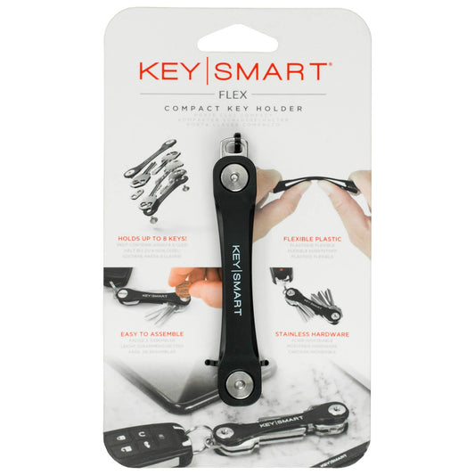 KeySmart® Flex Compact Key Organizer, Black