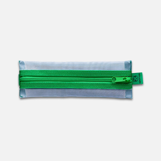 Papier Tigre Kito Elastic Pouch, Green & Light Blue