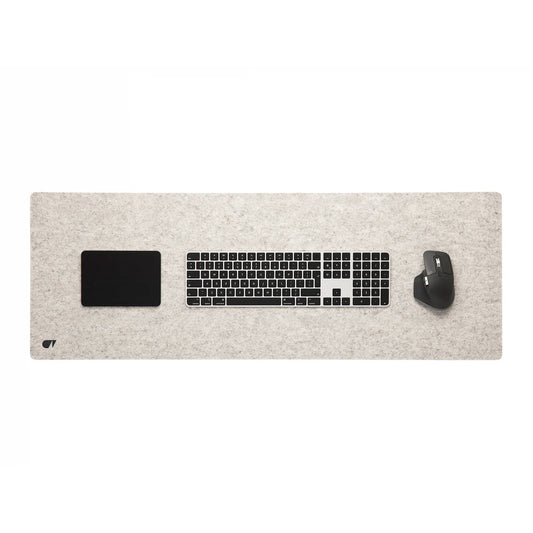 Oakywood Felt&Cork Desk Mat XL (100 x 40 cm), Stone Grey