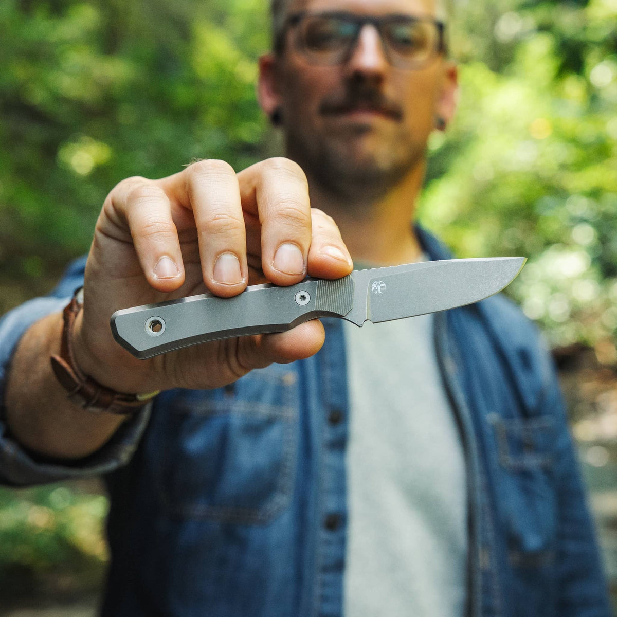Big i Design USA Cloudland Fixed Blade, Titanium