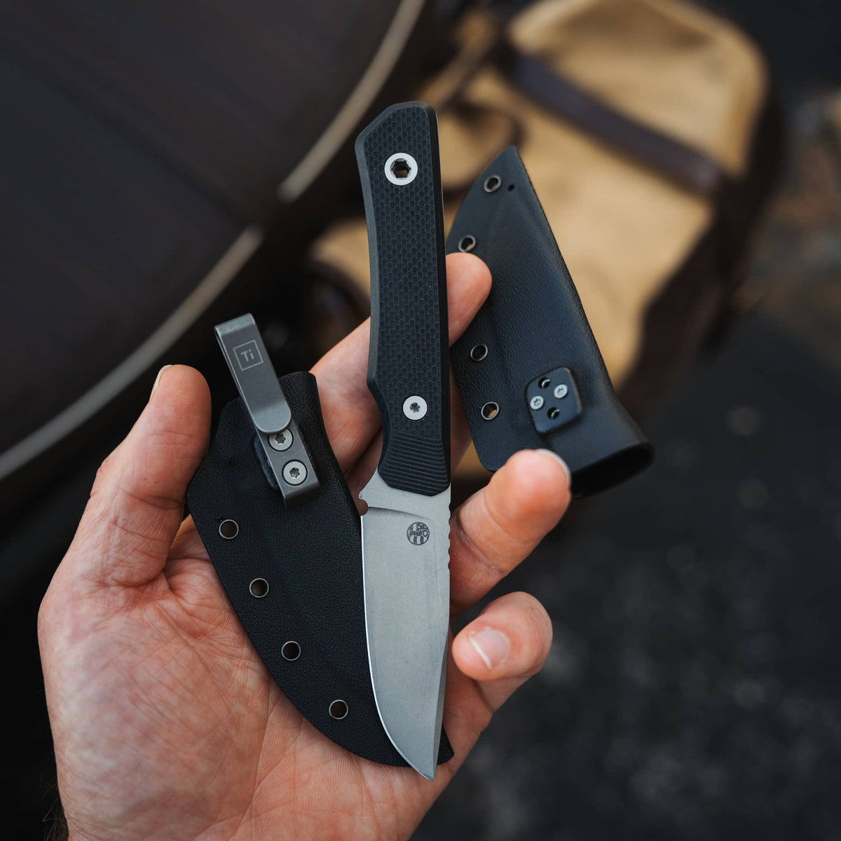 Big i Design USA Cloudland Fixed Blade, Titanium