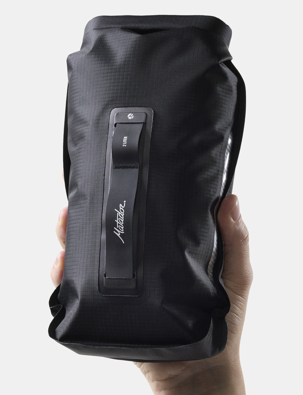 Matador FlatPak Drybag 2L V2, Charcoal, detalj og bruk