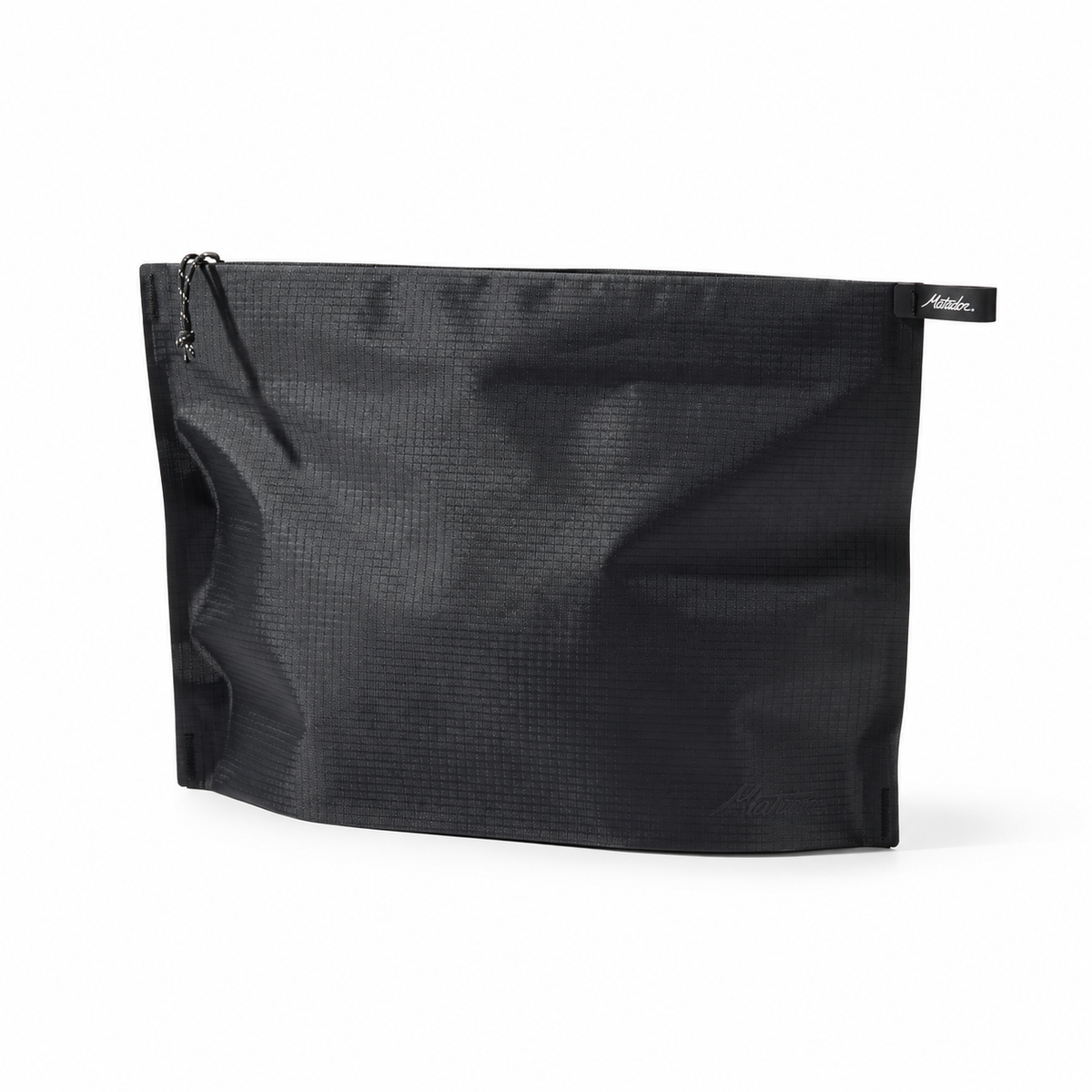 Matador FlatPak Zipper Toiletry Case V2, Charcoal, sett forfra