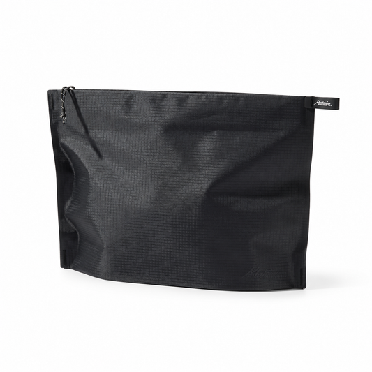 Matador FlatPak Zipper Toiletry Case V2, Charcoal, sett forfra