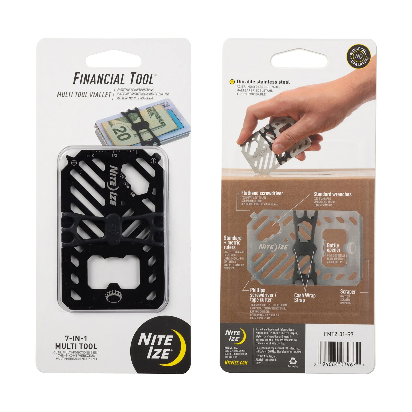 Nite Ize Financial Tool® Multi Tool Wallet, Black