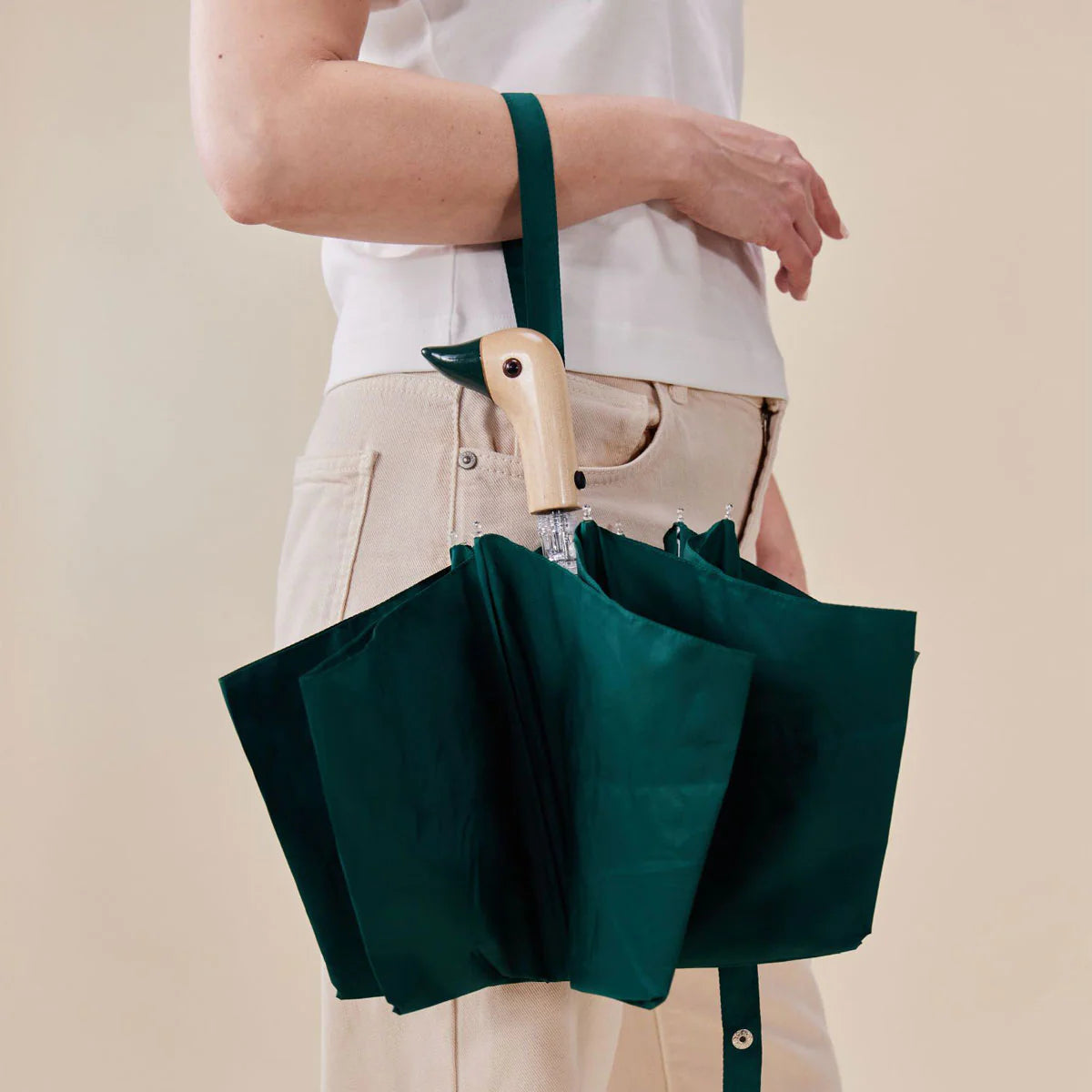 Original Duckhead Compact Umbrella, Forest Green