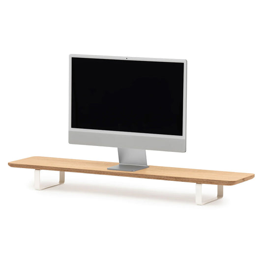 Oakywood Desk Shelf, Oak Veneer/White