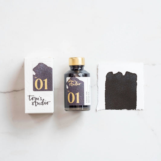 Tom’s Studio Fountain Pen Ink, 01 Deep Black