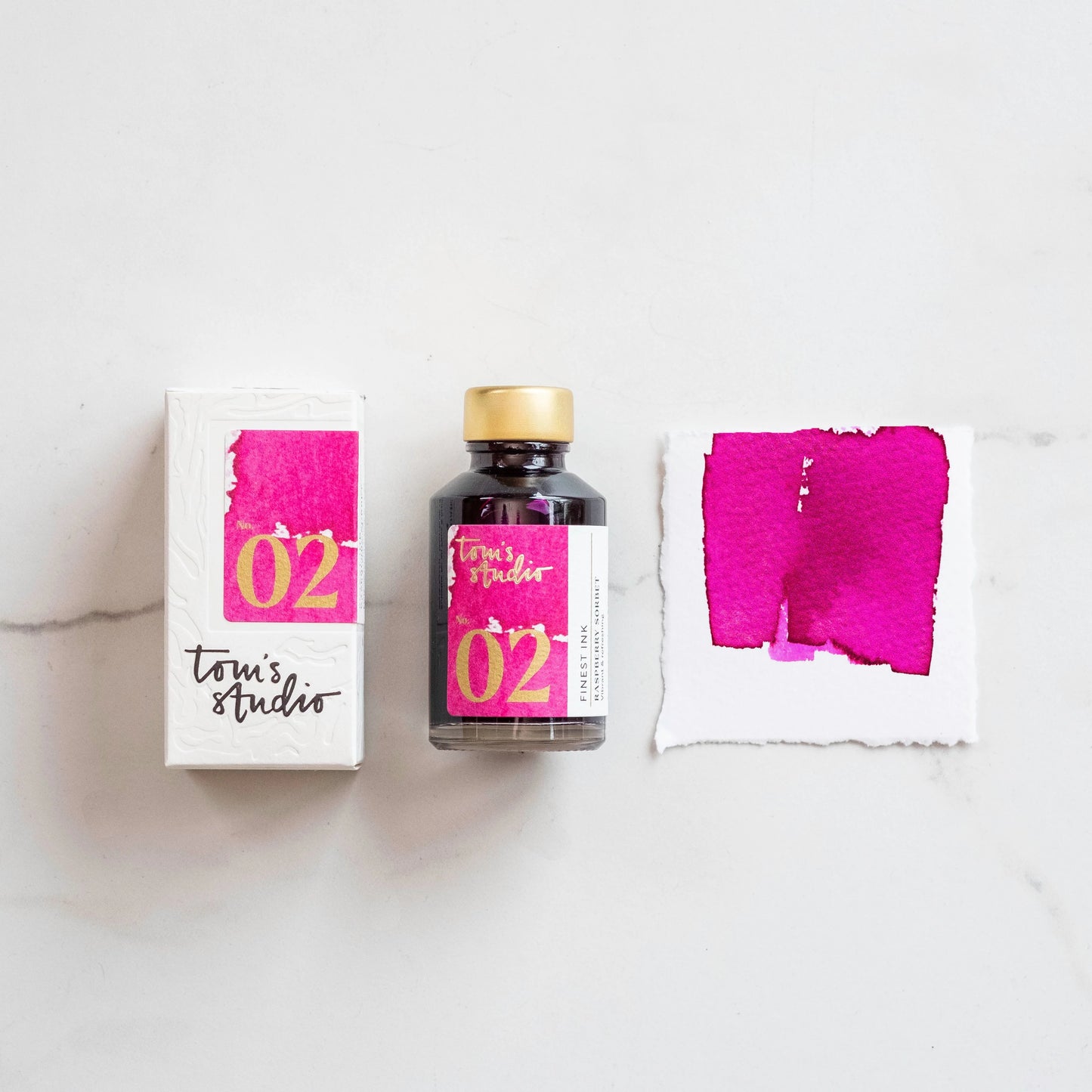 Tom’s Studio Fountain Pen Ink, 02 Raspberry Sorbet