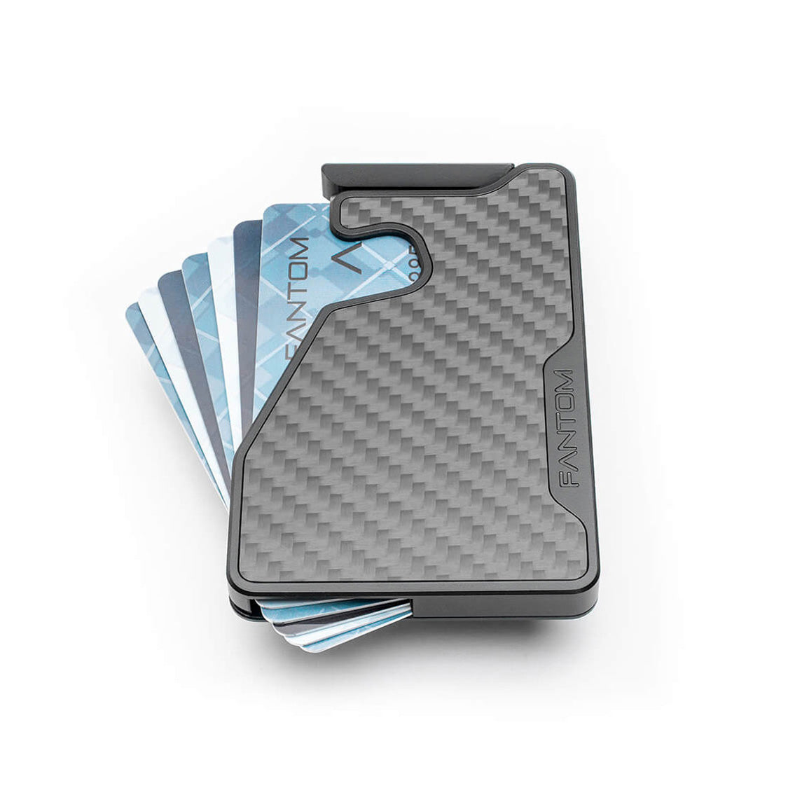 Fantom Wallet X 5-10 Cards Slim, Carbon Fiber