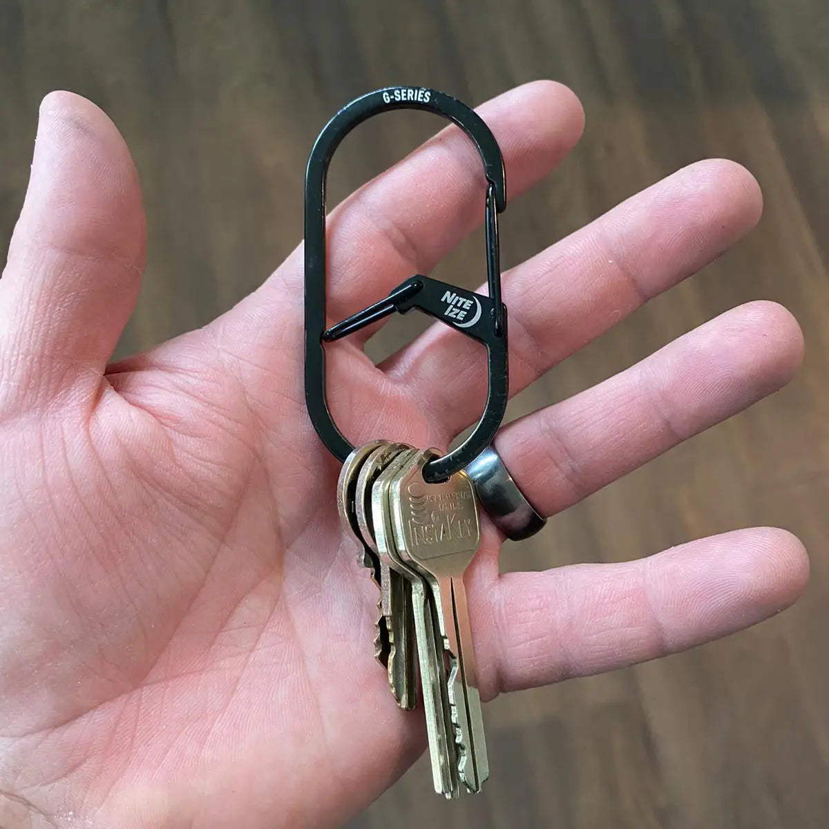 Nite Ize G-Series® Dual Chamber Carabiner #3, Black
