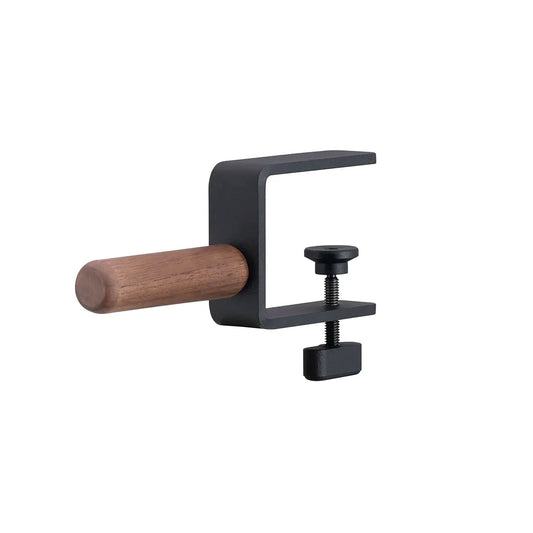 Oakywood Desk-Mounted Headphone Hook, Walnut/Black