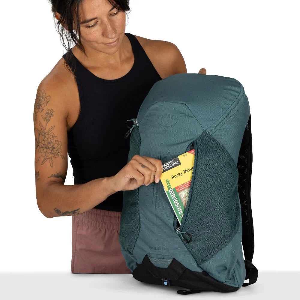 Osprey Hikelite™ LT 16 Hiking Backpack, Tundra Green