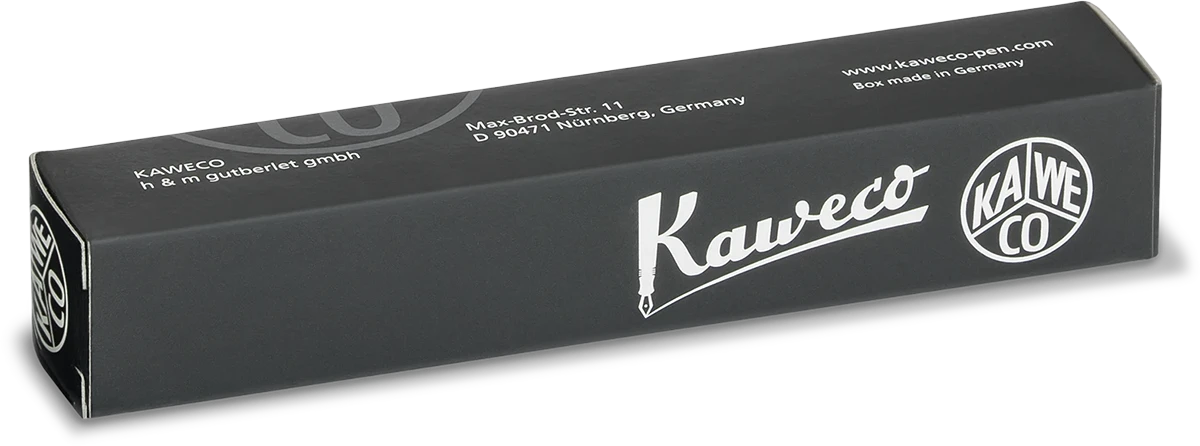 Kaweco, produktdetalj og emballasje