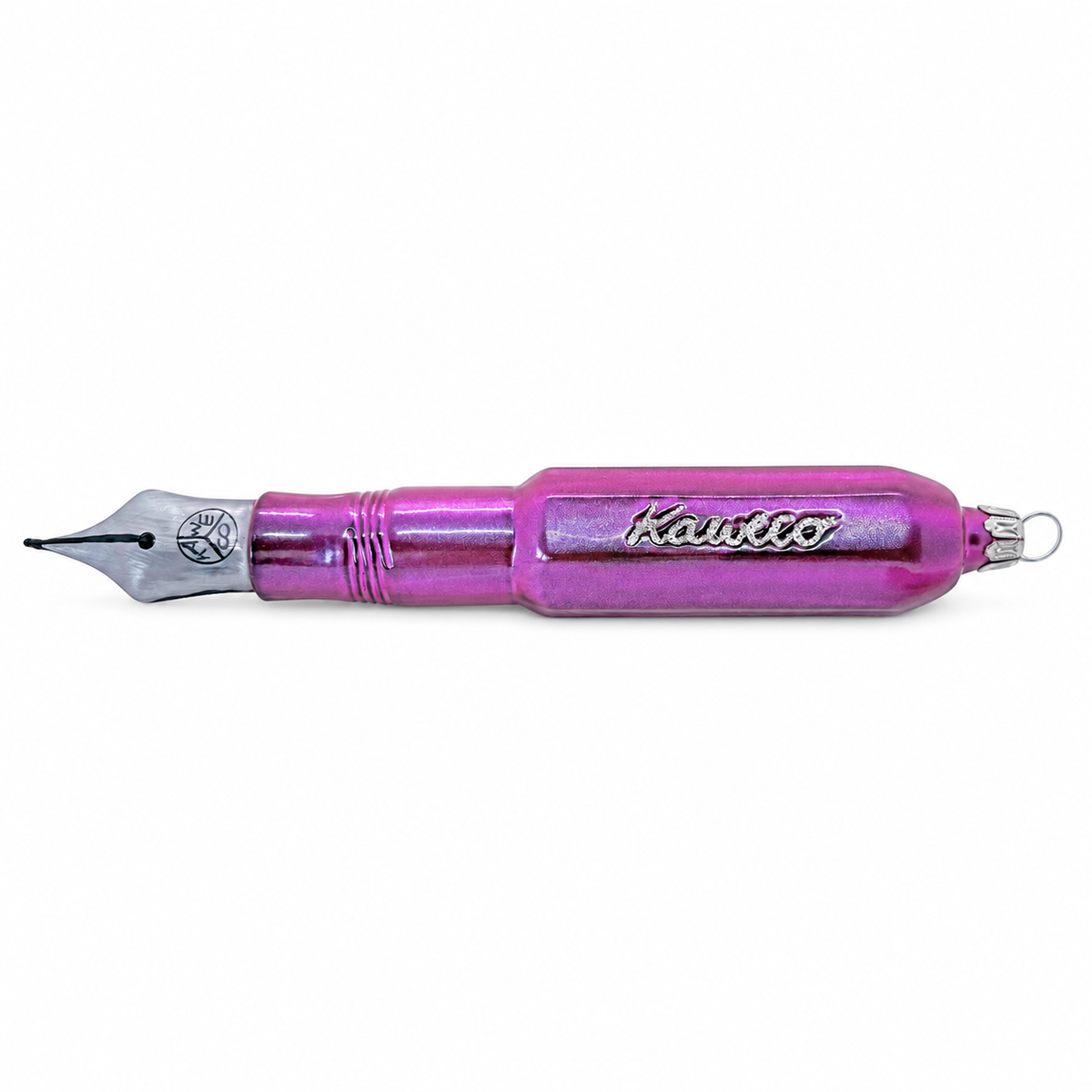 Kaweco DECO Glass Fountain Pen Purple, produktbilde på hvit bakgrunn