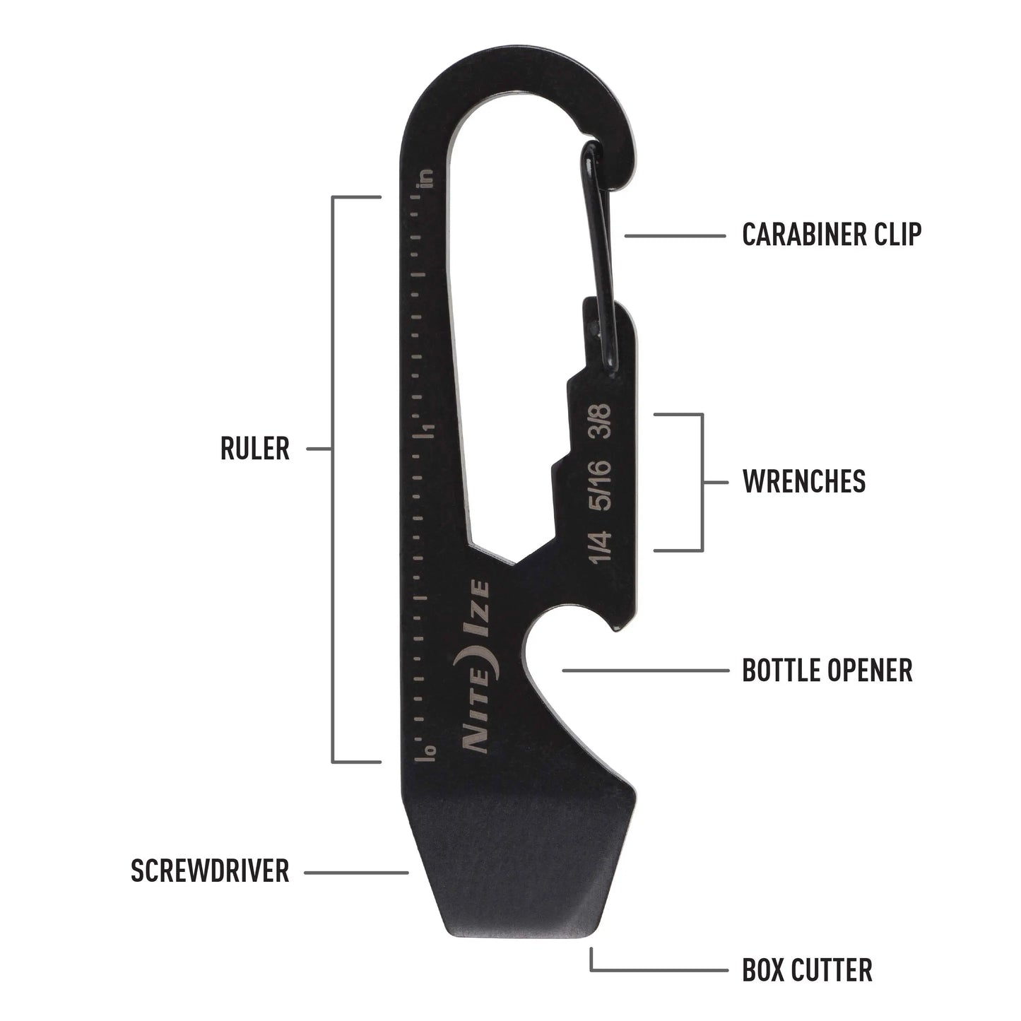 Nite Ize DoohicKey® Key Tool, Black