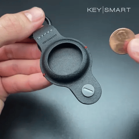 KeySmart® Air Vegan Leather, Black