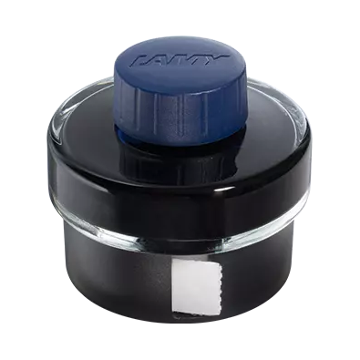 LAMY T 52 Fyllepennblekk Blueblack, 50 ml på hvit bakgrunn