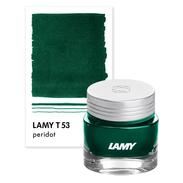 LAMY T 53 Crystal Ink Peridot, 30 ml, fargeprøve