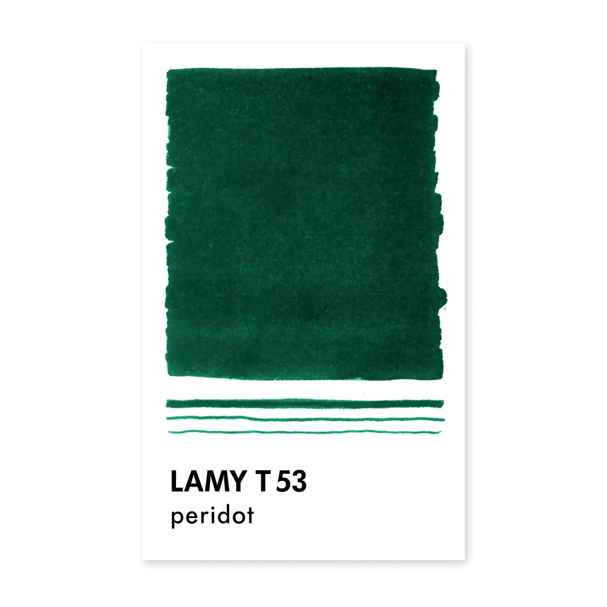 LAMY T 53 Crystal Ink Peridot, 30 ml, produktinformasjon