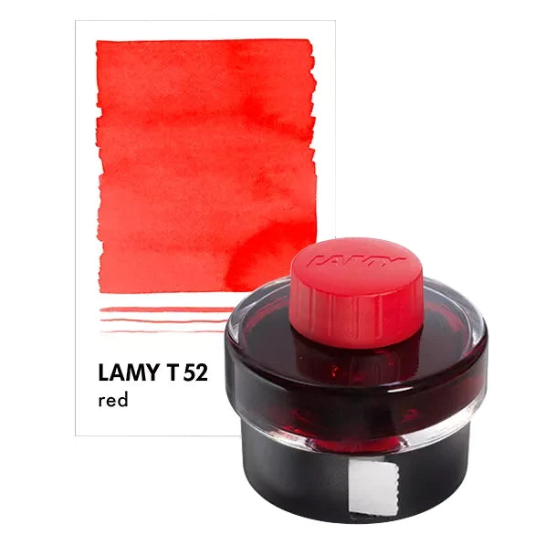 LAMY T 52 Fyllepennblekk Red, 50 ml, fargeprøve