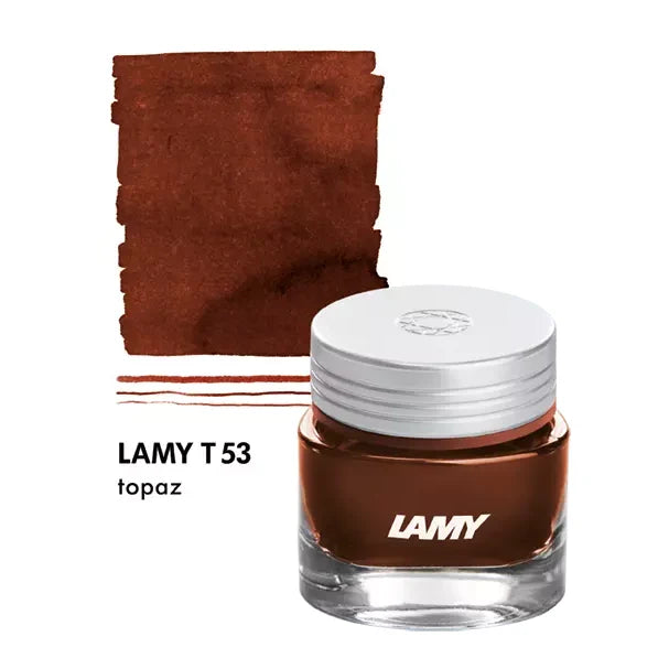 LAMY T 53 Crystal Ink Topaz, 30 ml, fargeprøve