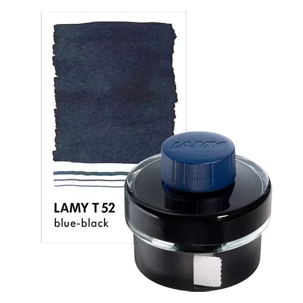 LAMY T 52 Fyllepennblekk Blueblack, 50 ml, fargeprøve