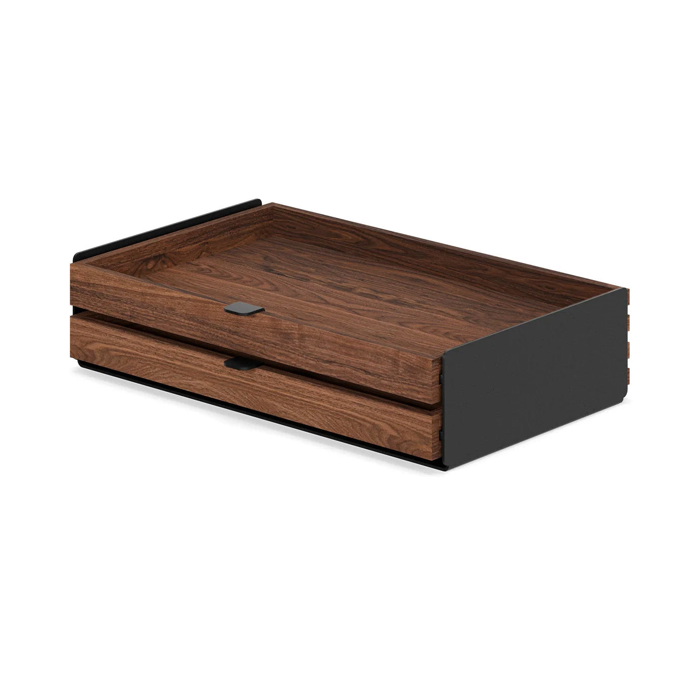 Oakywood Large Modular Dual Drawer, Walnut