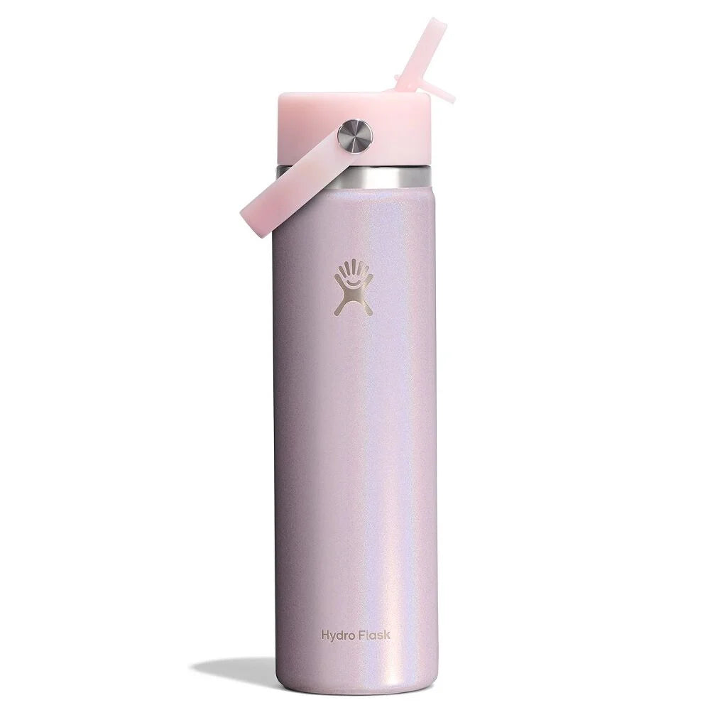 Hydro Flask Wide Mouth with Flex Straw Cap 24 oz (710 ml), Glimmer Pink