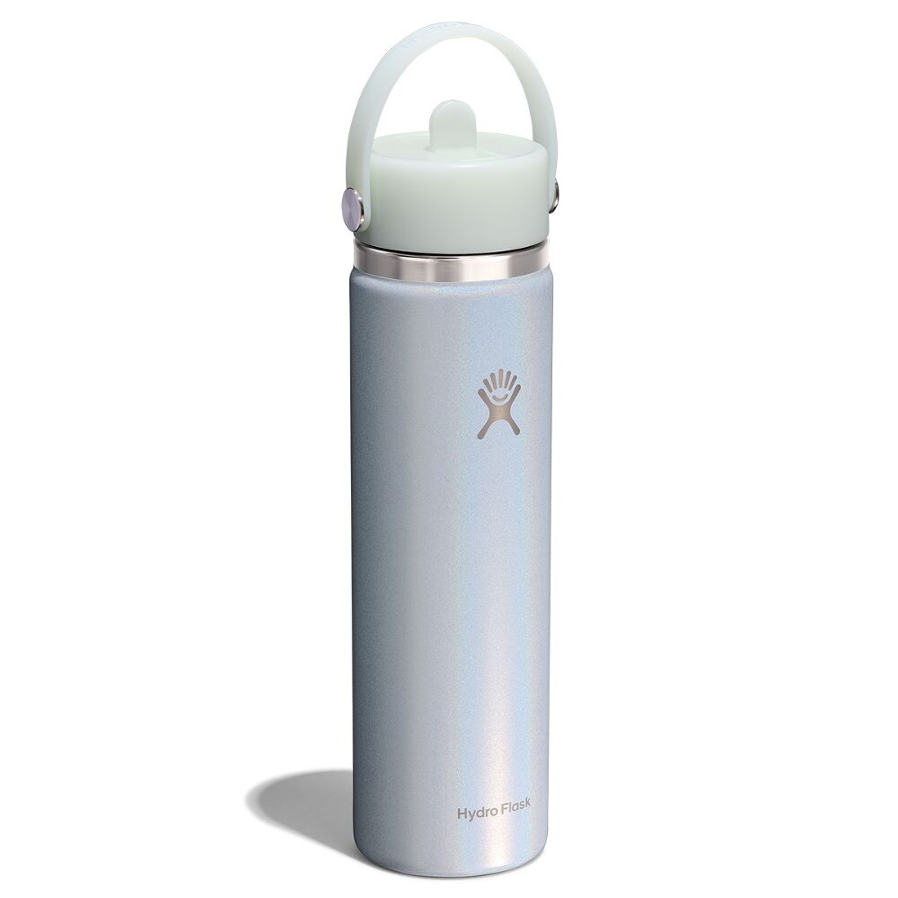 Hydro Flask Wide Mouth with Flex Straw Cap 24 oz (710 ml), Glimmer Blue
