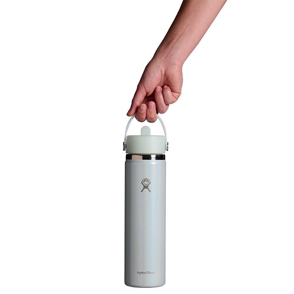 Hydro Flask Wide Mouth with Flex Straw Cap 24 oz (710 ml), Glimmer Blue