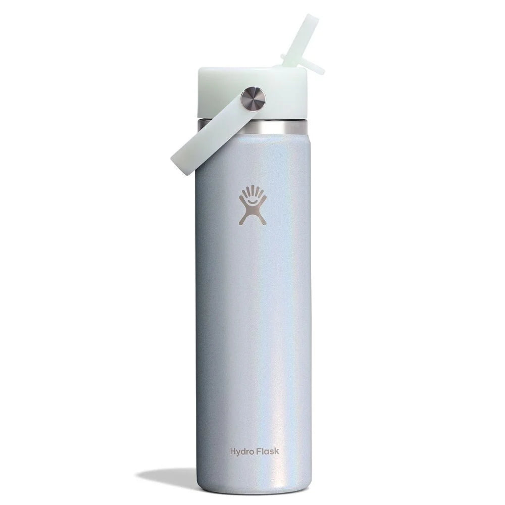 Hydro Flask Wide Mouth with Flex Straw Cap 24 oz (710 ml), Glimmer Blue