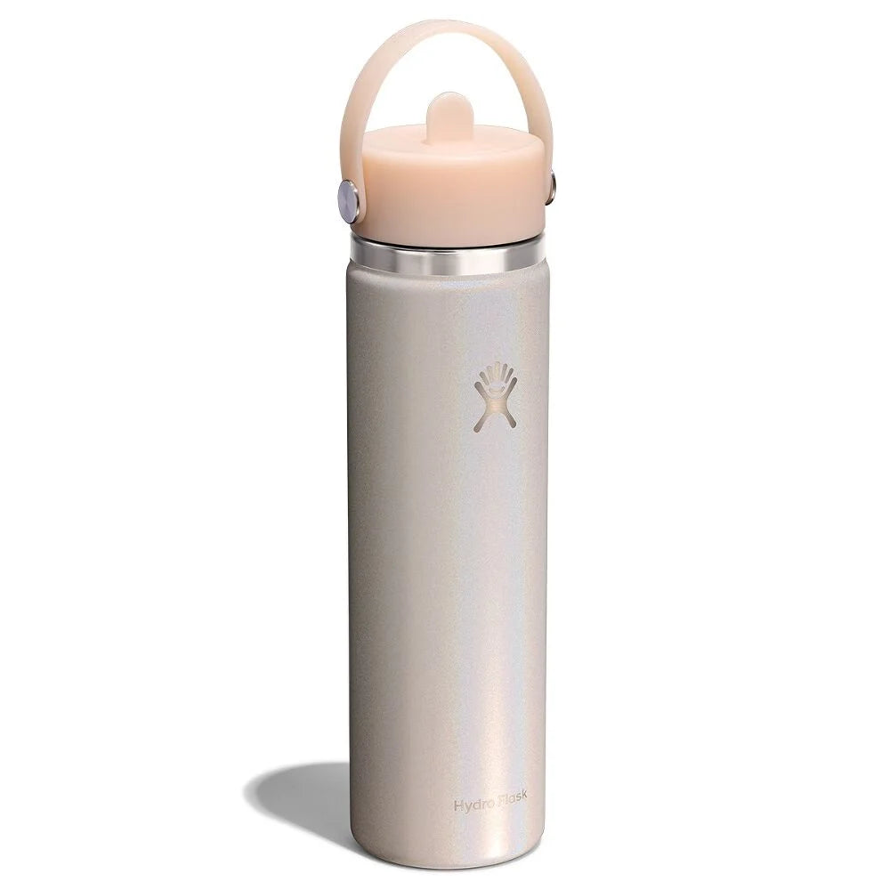 Hydro Flask Wide Mouth with Flex Straw Cap 24 oz (710 ml), Glimmer Cream