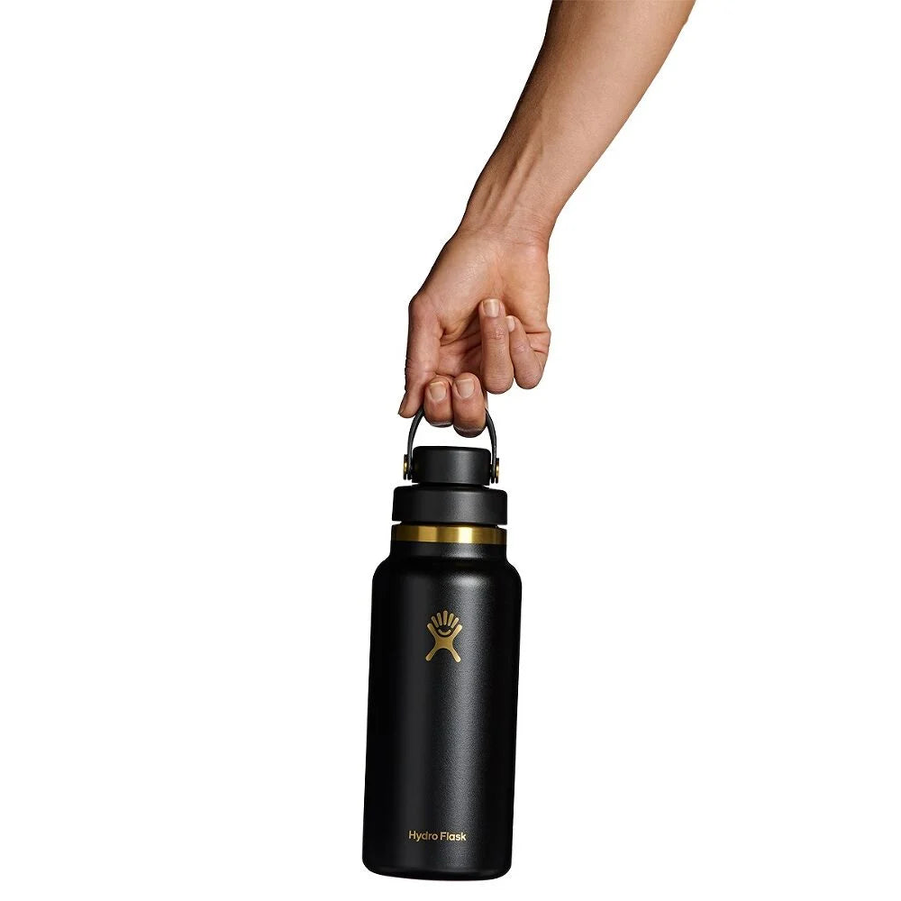 Hydro Flask Wide Flex Chug Cap 32 oz (946 ml), Black Tie