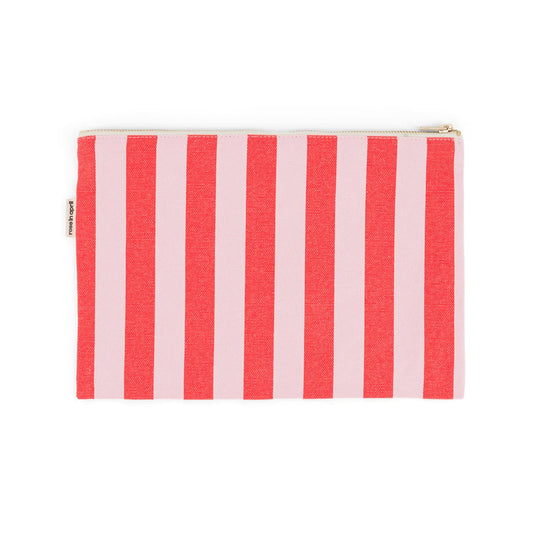 Rose in April Lili Pouch Stripes, Candy pink / Red