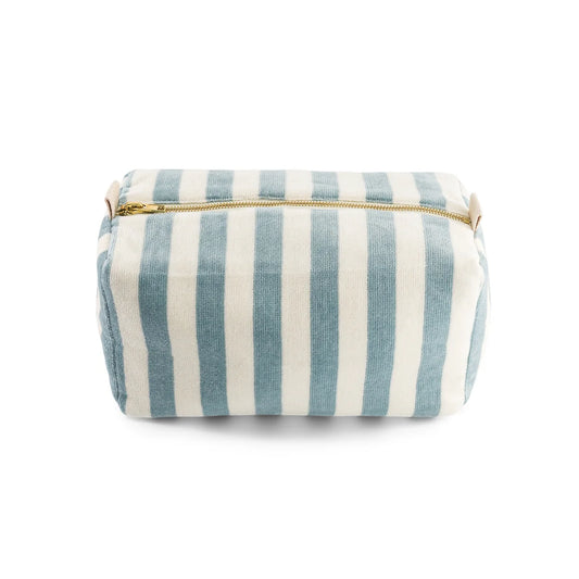Rose in April Vic Wash Bag Stripes terry, Blue cloud