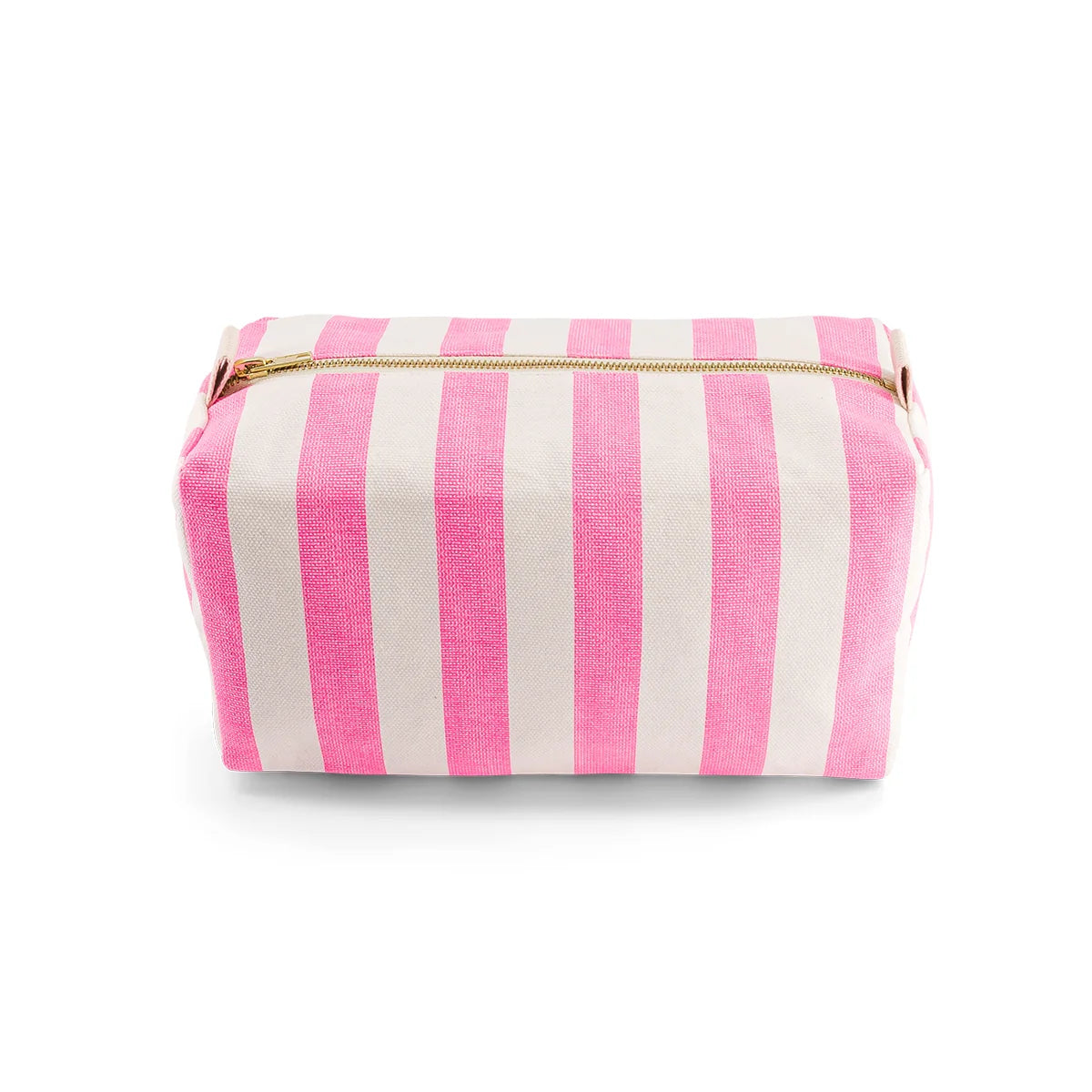 Rose in April Vic Wash Bag Stripes, Neon pink