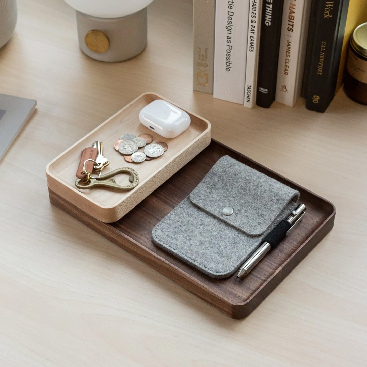 UGMONK Valet Tray Large, Walnut