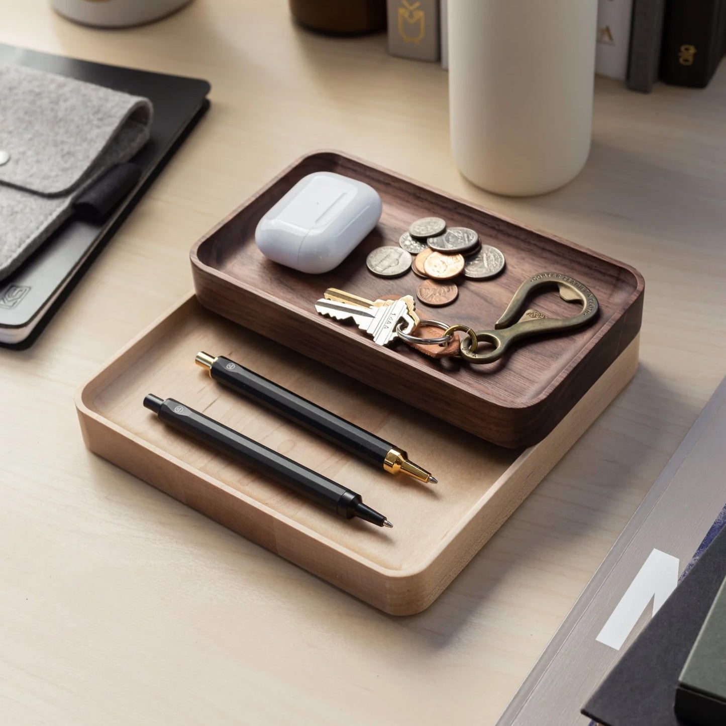 UGMONK Valet Tray Small, Walnut