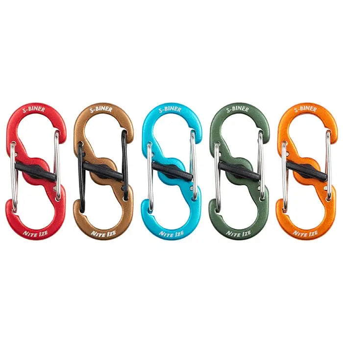Nite Ize S-Biner® MicroLock® Aluminum 5 Pack, Assorted