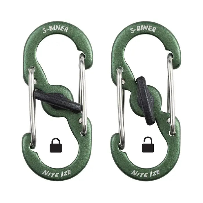 Nite Ize S-Biner® MicroLock® Aluminum 5 Pack, Assorted