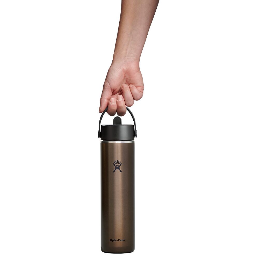 Hydro Flask Lightweight Flex Straw Bottle 24 oz (710 ml), Obsidian
