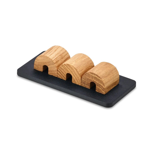 Oakywood Magnetic Cable Organizer, Oak/Black