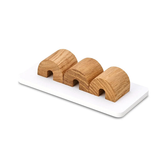 Oakywood Magnetic Cable Organizer, Oak/White