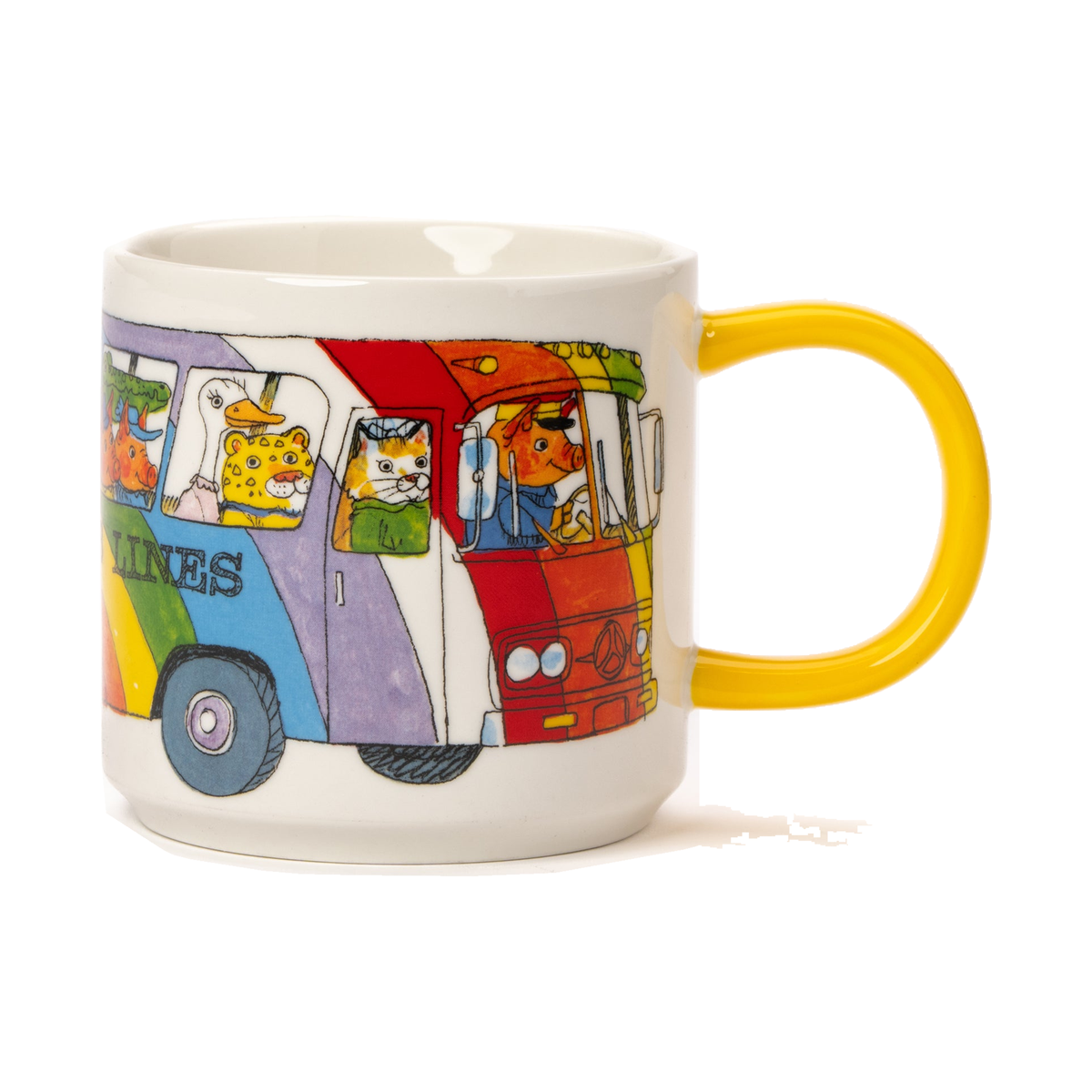 Magpie x Richard Scarry Rainbow Bus Mug, produktbilde
